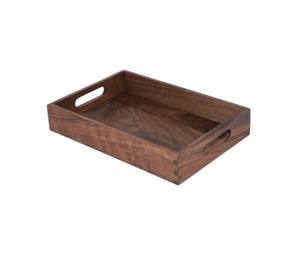 Plateau de service en bois Lot de 2 plateaux de service décoratifs Plateau pour petit déjeuner déjeuner dîner Premium Design fait main Plateaux de service - Product Image 5