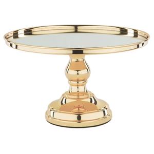 Support à gâteau design créatif pour mariage à domicile Forme ronde couleur or Design moderne Support à gâteau en métal Cadeau d'anniversaire et de mariage Artisanat - Product Image 5