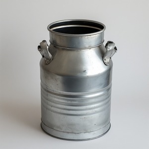 Bidon de lait galvanisé durable fabriqué à la main avec une finition rustique, parfait pour les fermes de jardin et les maisons élégantes - Product Image 5