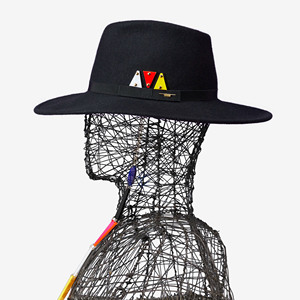 Premium Wool <b>Hat</b> Asymmetrical <b>Fedora</b> Felt <b>Hat</b> - Licini Collection - 100% Wool, Made in Italy - Unique Design for Stylish Individuals - Product Image 2