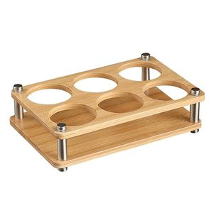 bulk supplier <b>wooden</b> Bottle <b>rack</b> holder Counter Top Wine <b>Rack</b> Natural <b>Wooden</b> 4-Slot bottle Storage <b>Rack</b> Manufacturer - Product Image 5