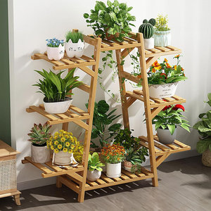 Multi-Layer Bamboo <b>Plant</b> <b>Shelf</b> <b>for</b> Home Decor Indoor <b>Gardening</b> Display Rack <b>for</b> <b>Plant</b> Lovers - Product Image 6