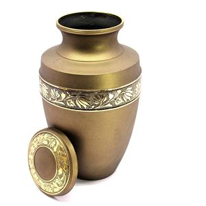 Urnes de crémation adultes gravées en étain de conception étonnante de vente élevée pour des restes de cendres humaines couleur de taille personnalisée - Product Image 1