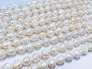 ลูกปัดไข่มุกน้ำจืดธรรมชาติลูกปัดไข่มุกบาร็อคสำหรับทำเครื่องประดับอัญมณีไข่มุกเลี้ยง10-11มม. ราคาขายส่ง - Product Image 3