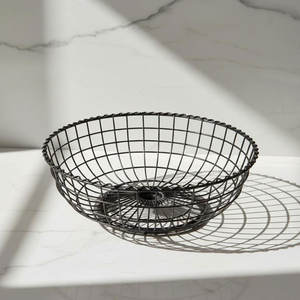 Cesta Multifuncional para Aperitivos, Recubierta de Hierro, Ecológica, con Asa, para Mostrador de Cocina, para Pan, Dulces, Verduras y Frutas - Product Image 3