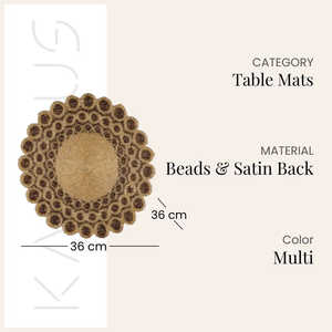 Mantel de Mesa de Satén con Cuentas Hecho a Mano Estilo Bohemio, Ecológico, Fácil de Mantener, para Hogar, Cocina, Restaurante, Precio Económico - Product Image 3
