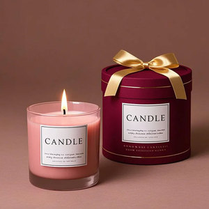 Tube de papier rond cylindrique de luxe pour emballage de bougie parfumée, boîte de pot de bougie d'aromathérapie avec logo personnalisé, bougie en <span class=keywords><strong>carton</strong></span> de qualité supérieure - Product Image 1