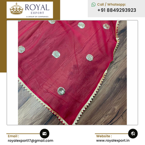 Vestido Georgette de nuevo diseñador más vendido y Dupatta con vestido de cinturón de lujo a bajo precio - Product Image 2