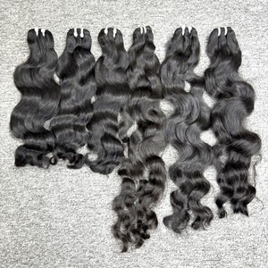 Raw Natural Wave 100% Raw Vietnamita Cabello Alta calidad Doble dibujado Raw Indian Hair Extensiones de cabello al por mayor - Product Image 1