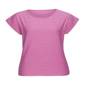 Camiseta de mujer de cuello redondo de gran tamaño para verano 2026, ropa de calle informal de palangre con estampado único, Camiseta básica holgada - Product Image 1