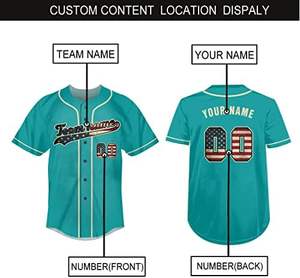 Nueva Bandera de EE. UU.-Jersey de béisbol personalizado en crema-Camiseta deportiva personalizada con nombre y número de equipo para hombres, mujeres y jóvenes - Product Image 2