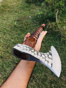 Custom Industrial Wood Handle Splitting <b>Axe</b> Handmade Damascus Steel with Ergonomic Forged Frost <b>Axe</b> Head for Outdoor <b>Camping</b> - Product Image 5