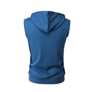 Men Workout Sleeveless <b>Hoodie</b> <b>Lightweight</b> and Breathable Gym <b>Hoodie</b> for Fitness Bodybuilding - Product Image 2