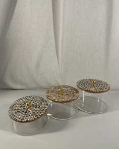 กล่องของขวัญทำจากไม้สุดหรูกล่องเก็บอาหารแฮนด์เมดฝามุกแม่สำหรับใส่ขนมของขวัญวันรอมฎอน - Product Image 5