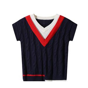 Kids School Uniform <b>Cardigans</b> Wholesale OEM Factory Direct Supplier Warm Knitwear Butterfly Sleeve Wool Liner Boys Girls Winter - Product Image 1