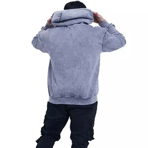 Nouveaux sweats à capuche en molleton délavé à l'acide en gros, respirants, surdimensionnés, durables, sweats à capuche pour hommes, service rapide et de qualité - Product Image 6