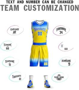 Vente en gros Vêtements de basket-ball à sublimation Vêtements personnalisés pour hommes Vêtements d'entraînement Ensemble de maillots de basket-ball respirants unisexe - Product Image 3