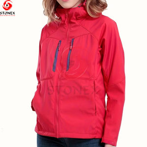 เสื้อแจ็คเก็ตซอฟต์เชลล์สำหรับผู้หญิงไซส์ใหญ่ น้ำหนักเบา คุณภาพพรีเมียม กันน้ำ กันลม ขายดี - Product Image 3