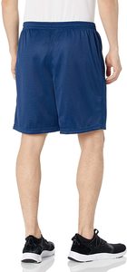 Pantalones cortos de malla elástica informales deportivos personalizados para hombre, patrón sólido, estilo de cintura media - Product Image 2