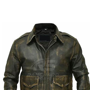 Chaqueta Bomber de Cuero Clásica, Cálida y Cómoda para Uso Diario, Chaqueta Bomber de Cuero, Estilo Moderno e Informal - Product Image 6