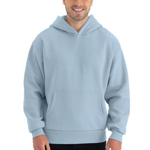 Sweats à capuche surdimensionnés pour hommes Sweatshirt à capuche en coton délavé Baggy Pullover Hoodies Vintage Winter Spring Custom Concevez votre propre sweat à capuche - Product Image 4