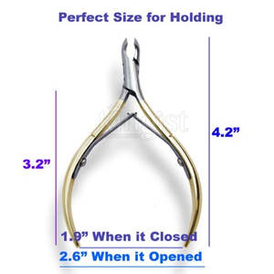 Pinces à cuticules en acier à lame incurvée personnalisées professionnelles pinces à ongles pour pédicure manucure équipement de Salon de beauté pour les doigts - Product Image 3