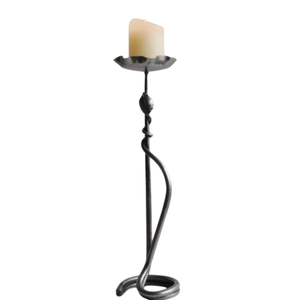 Minimalist <b>Black</b> Iron <b>Candlestick</b> Holders Set of 2 for Home Wedding Tabletop Decoration Durable Metal Candle Holders - Product Image 6