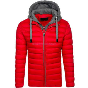 Men Autumn Outdoor Sports Jacket Casual Hooded Stand Collar Front Logo Waterproof Windproof Standard Thickness - Product Image 1