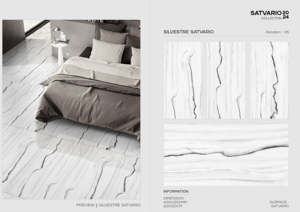 MARBRE SATUARIO VITRIFIÉ en CARREAUX DE SOL EN PORCELAINE FINITION BRILLANTE en 600X600 600X1200 800X800 MM COULEUR BLANCHE - Product Image 5