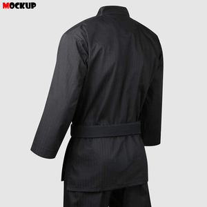 Uniforme de karate cómodo, 100% algodón, ligero, diseño personalizado, color morado, para entrenamiento. - Product Image 4