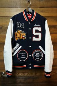 Style Custom Varsity <b>Jacket</b>/<b>Men's</b> Melton Wool Varsity <b>Jackets</b> Wholesale Letterman <b>Jacket</b> with <b>Leather</b> Sleeves - Product Image 6