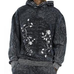 2025 100% Polyester High Quality Acid Wash <b>Flared</b> Pant Tracksuit Set Winter Casual Solid Unisex Durable Fleece Lining - Product Image 5