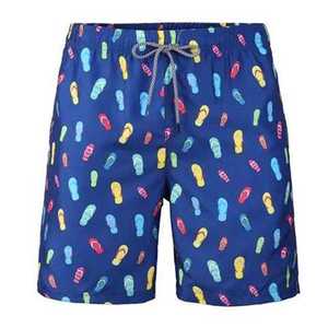 Short de bain Long, en maille, coton, Design personnalisé, pour femmes, vêtements de plage, été 100% - Product Image 1