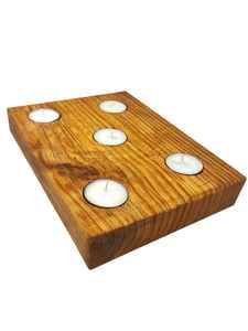 Exclusivo Soporte de Madera Ecológico para Velas de Té Personalizado - Product Image 5