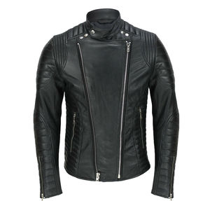Vente en gros de veste en cuir pour homme d'origine de bonne qualité Veste basique mignonne populaire au design unique pour homme - Product Image 1