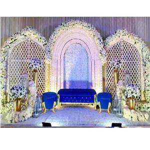 Marcos FRP decorativos de boda india de lujo Panel de boda de fibra de escenario de gran recepción Paneles de fibra tallada de escenario de boda asiática - Product Image 1