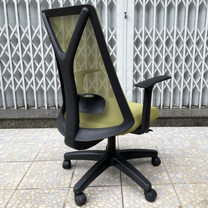 Chaise de bureau ergonomique HOM1087D-02 pivotante en maille, hauteur réglable, mousse premium, tissu, pour la maison, l'atelier, la chambre, plusieurs couleurs - Product Image 5