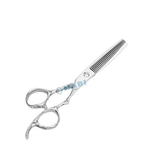 Ciseaux de barbier professionnels en acier inoxydable allemand de 6,5 pouces avec manche en forme de dragon, ciseaux à effiler les cheveux, fabricant de ciseaux à effiler professionnels - Product Image 3