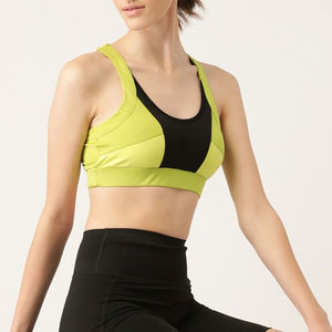 Soutien-gorge de sport le plus vendu avec logo tendance Bretelles réglables en arrière Encolure en V Haute performance et nouveau soutien-gorge de sport pour femmes - Product Image 4