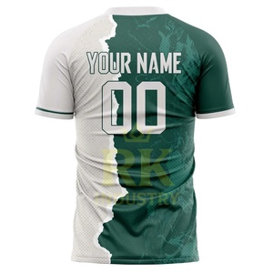 Maillots de football d'équipe athlétique unisexe, impression par sublimation, évacuation de l'humidité, nom et numéro personnalisés, 100% polyester, couleur personnalisée - Product Image 3