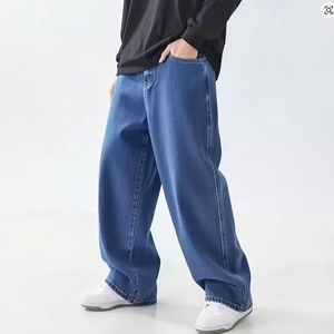 Jeans en denim pour hommes, vente en gros, grandes tailles, respirants, coupe droite, tissus denim vintage, Bangladesh - Product Image 2