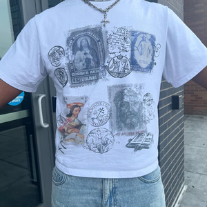 เสื้อยืดผู้ชายสำหรับฤดูหนาว ผ้าฝ้าย 100% เนื้อหนา ทรงปกติ ระบายอากาศได้ดี เป็นมิตรกับสิ่งแวดล้อม สไตล์ฮิปฮอป พิมพ์ลายพัฟฟ์ แขนสั้น - Product Image 5