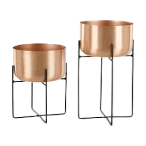 Grand support de jardinière moderne simple en fer, métal doré, intérieur, extérieur, décor à la maison, pot de fleur, jardinière verte - Product Image 6