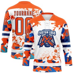 Personnalisez votre propre maillot de hockey avec col en dentelle, maillot de hockey sur glace avec col en dentelle pour hommes et femmes - Product Image 6