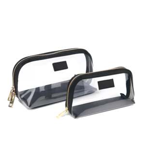กระเป๋าใส่เครื่องสำอางเคท ทำจากพีวีซีใส พร้อมซิปปิด ป้องกันน้ำ - Product Image 2