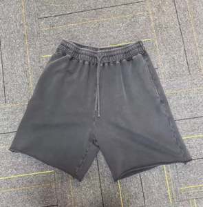 Oem Wholesale High Quality 350gsm 100% Cotton Custom logo Plain <b>Baggy</b> Vintage <b>Men's</b> Gym Activewear Distressed Acid Wash <b>Shorts</b> - Product Image 3