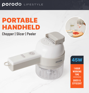 ชุดเครื่องครัวพกพาแบบมือถือ ซิลิโคนและสแตนเลส ยี่ห้อ Porodo Lifestyle - Product Image 2