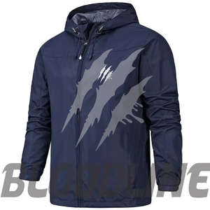 Men's Color Blocking <b>Waterproof</b> Breathable Windproof Eco-Friendly Quick Dry <b>Thin</b> Embroidered Puffer <b>Jacket</b> Zipper Closure Formal - Product Image 3