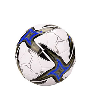 Ballon de football de taille 3 personnalisé de haute qualité, en cuir PU, cousu à la machine, ballon de sport promotionnel fabriqué au Pakistan - Product Image 1