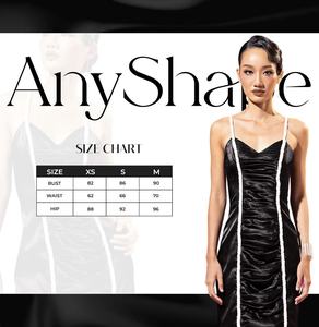 Nouveauté robe sexy en satin froncé avec sweetheart robe moulante à bretelles tressées ODM élégante robe noire sexy longueur de thé - Product Image 6